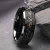 Tungsten Carbide Ring for Man Anillos Bague Homme Pareja De Compromiso  Jewelry Wedding Bands Meteorite Engagement Rings