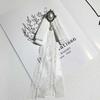 Temperament Bow Lace Long Ribbon Corsage Korean Sweet Brooch Shirt Collar Pins Mourning Brooch Necktie Jewelry