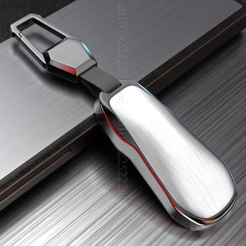 Nový kryt pouzdra na klíče od auta ze slitiny zinku a kůže, chránič klíčenky pro Xpeng G6 P5 P7 G9 G3i, autodoplňky do interiéru