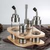 Chuishan Sea 304 Stainless Steel Oil & Vinegar Seasoning Set, 4-Piece