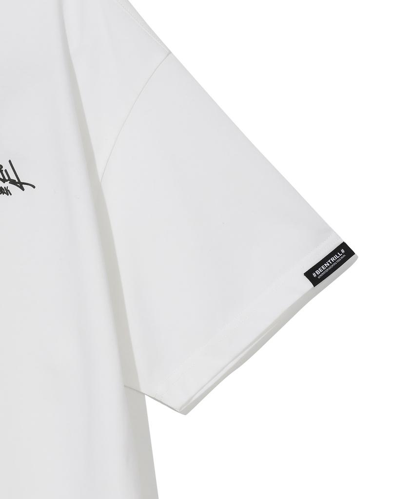 BEENTRILL Script Logo T-Shirt (Off-White)