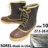 Premium Leather Snow Boots 10 27.5-28 Brown Inner Boots USA rare(USED)