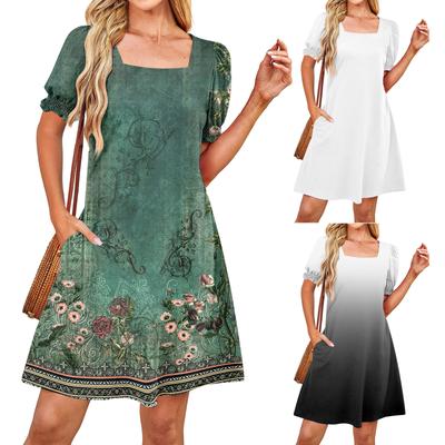Robes d'été pour femmes Jupes amples Robes décontractées
