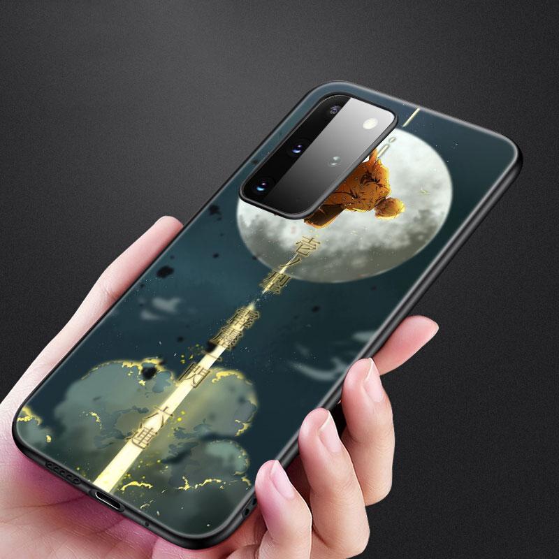 

Anime Demon Slayer Zenitsu Case For Samsung Galaxy S20 S21 FE S10 Lite Note 20 10 Lite S8 S9 + S10E S10 Plus Ultra Black Cover Samsung Note 20Ultra