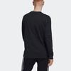 Adidas Alphabet Logo Print Crew Neck Long Sleeve T-Shirt Men Tops Black HM2490