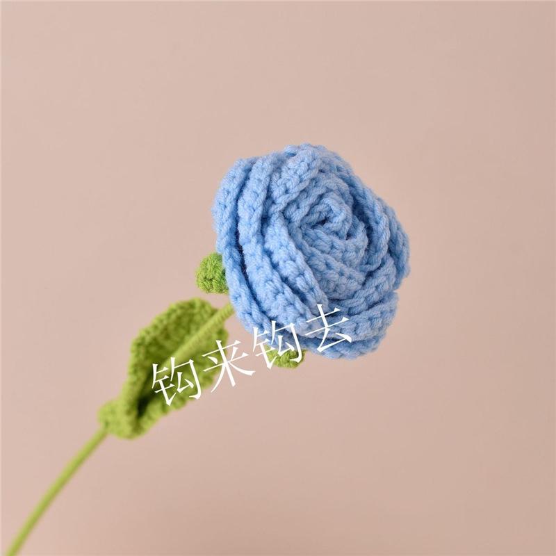 Handmade Knitted Wool Rose - Creative Valentine's Day or Birthday Gift for Girlfriend or Best Friend