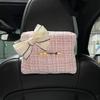 Hanging Car Tissue Box with Floral Bow, Stylish & Elegant for Women