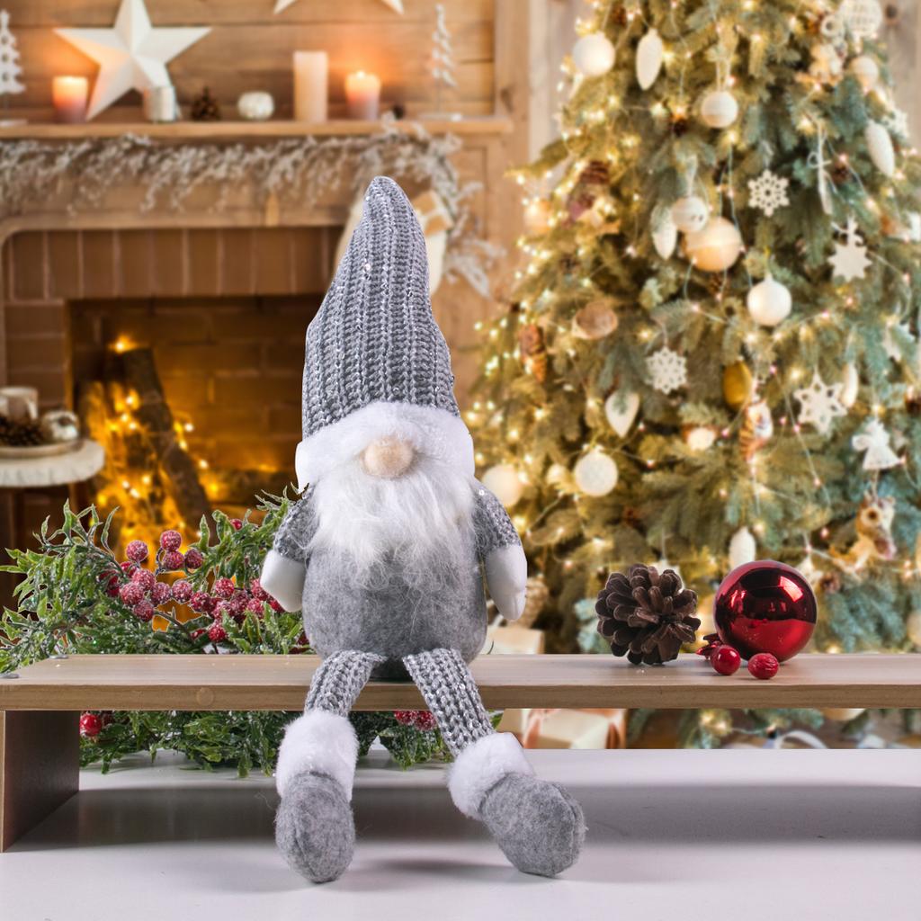 Gray Pink Gnome Christmas Faceless Doll Christmas Decorations 2025 Xmas Ornament Xmas Tree Pendant Navidad Natal New Year 2025