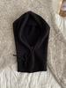 Fashion Fake Collar Hooded Hat Neck Collar Warmer Beanies Cap Ear Protection Bonnet Hooded Caps Knitted Soft Women Balaclava Hat