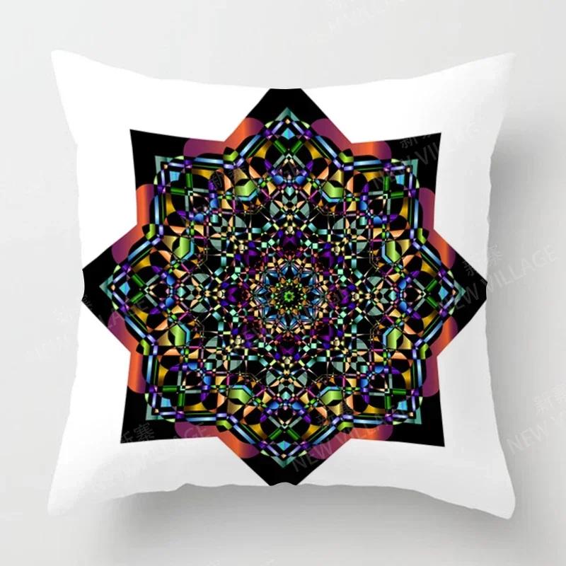 Fall Home Decor Autumn Living Room Throw Pillow Cover Sofa Boho Cushion Cover Mandala