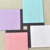 A5 Color Lined Sticky Note Pad - Tearable Memo Notebook Planner
