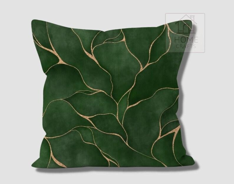 Home Decor Exotic Green Leaf Pattern Digital Printed Pattern Cushion Cover Suitable For Sofa Bedroom Car Pillow Cover
