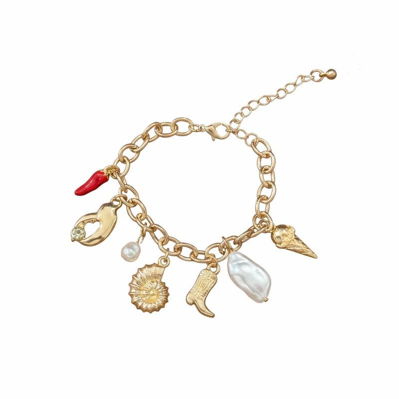 European-American Creative Cross Bracelet Set: Beach Vacation Light Luxury, Fashionable Three-Piece Hand Jewelry