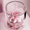 Stampo per Cubetti di Ghiaccio in Silicone a Forma di Fiore di Ciliegio con Coperchio Rilascio Facile Impilabile Salvaspazio per Congelatore Fai-da-Te per Whiskey Cocktail