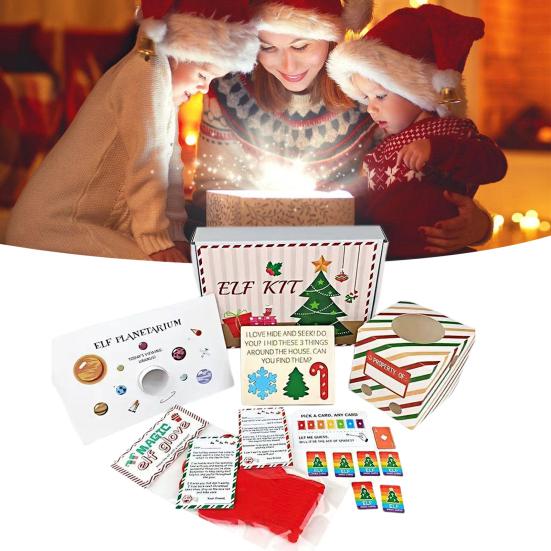 Christmas Gift Box Set Xmas Themed Pattern 27 Days Countdown Striking Atmosphere Christmas Box Set Indoor Outdoor Decor