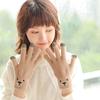 Women Knitted Jacquard Bear Driving Gloves  Gloves Female Gloves Wool Mittens