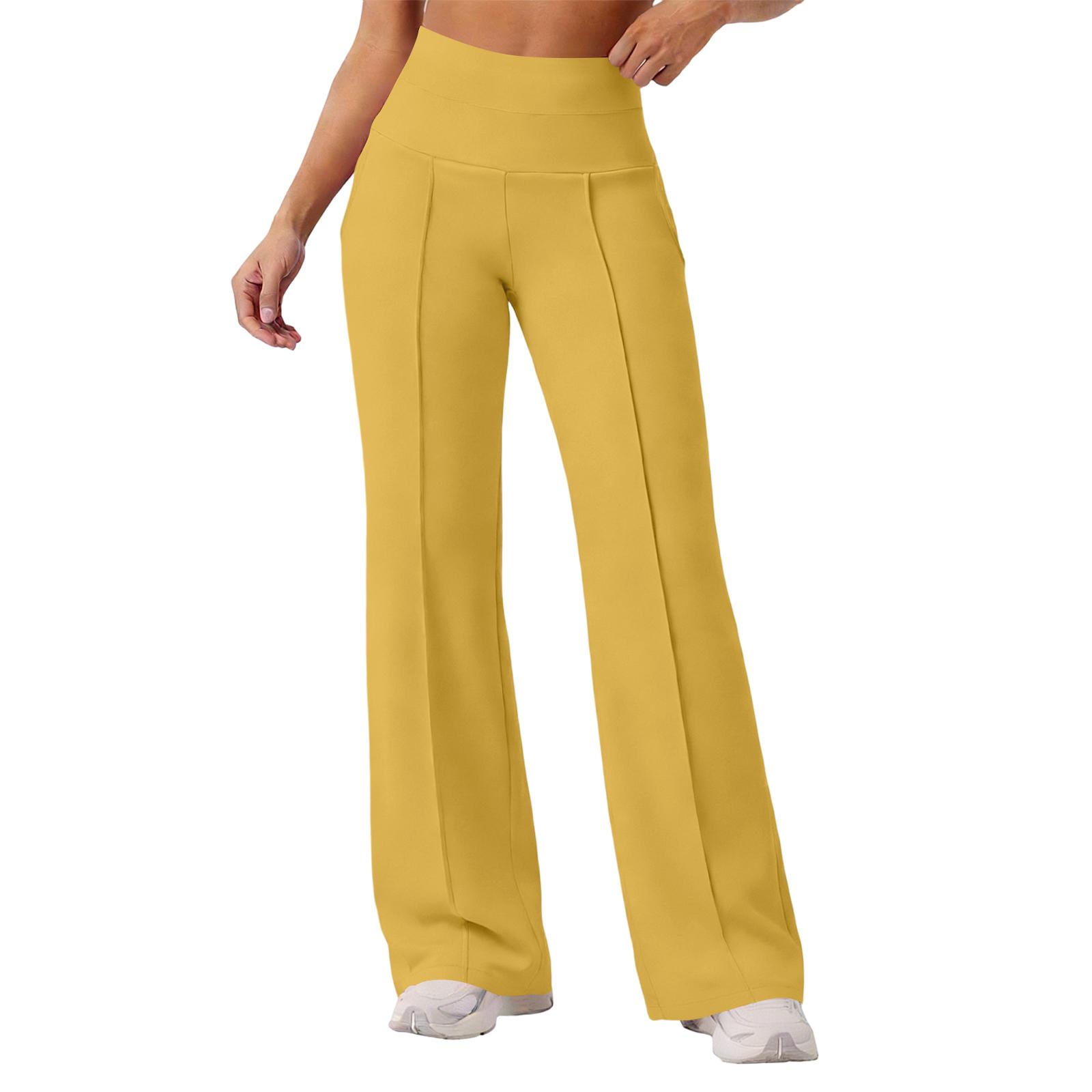 

Women s Straight-leg Athletic Pants, Pilates Running Training Yoga Pants S оранжевый