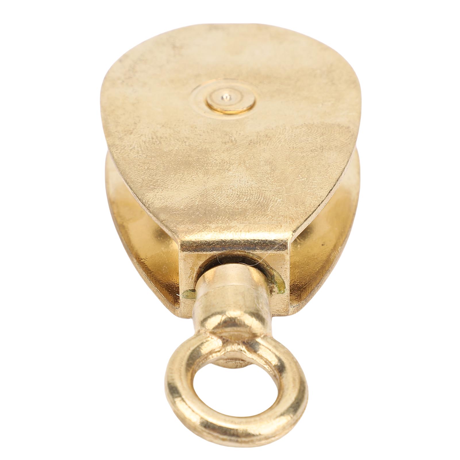 

46mm Flag Rope Pulley Brass 360 Degree Rotating Strong Load Capacity Polished Finish Marine Flagpole Pulley for Ship