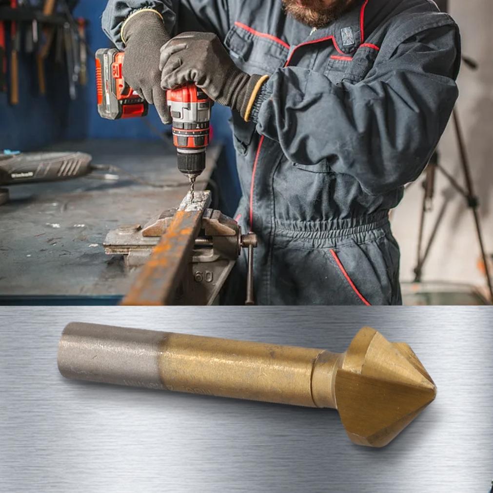 Chamfer Cutter Countersunk Drill 3 Flute 6.3/8.3/10.4/12.4/16.5/20.5mm