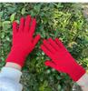 And Winter Color Knitted Gloves With And Extra Thickness