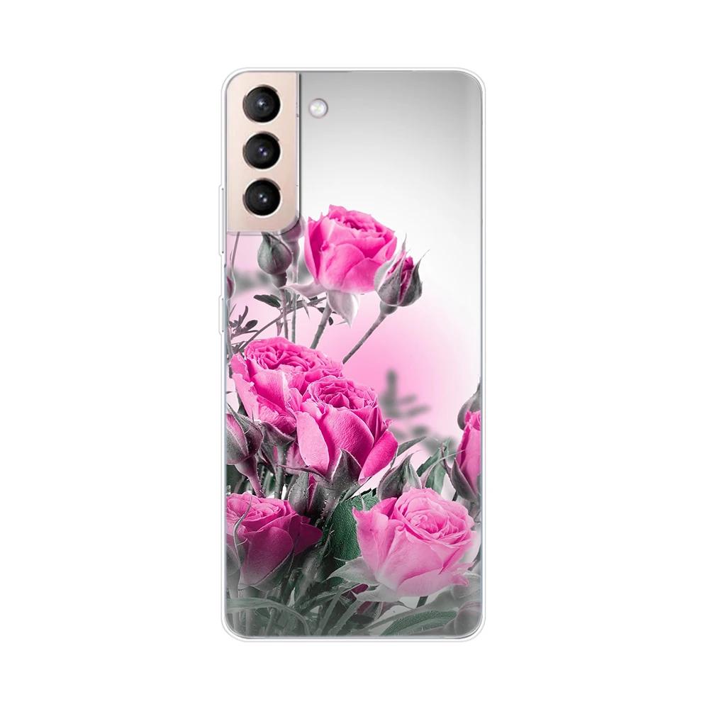 For Samsung Galaxy S21 S 21 FE Plus Case Soft TPU Phone Back Cases Cover for Samsung S21 Ultra GalaxyS21 Silicone Phone Case