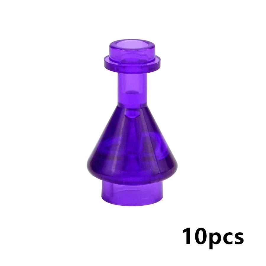 10 Pieces Transparent Wine bottle Pharmacy Flask Toysets Matches 93549 Creating Block DIY Building Assembly Learning Toy Ideal For Little Ones Gift