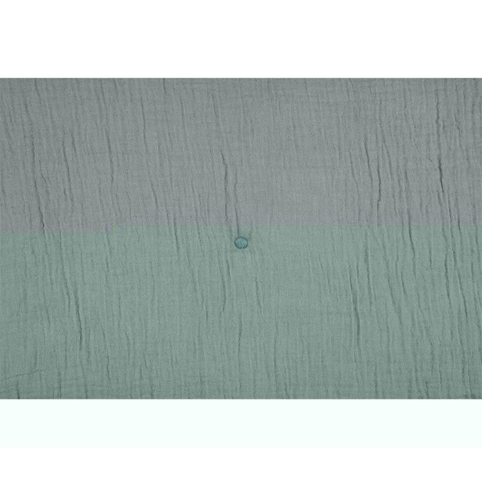 Plaid ou Edredon - Colors vert sauge - 125 x 150 cm - Double gaze de coton - Doux et confortable