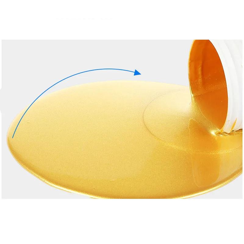 100g/bottle Water-based Bronzing Paint Oily Gold and Silver Foil Paint Tombstone Furniture Iron Gate Statue Restoration Coloring