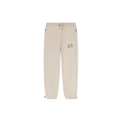 Li Ning X Artist Dft Fun Fleece Lined Warm Knitted Sports Pants Men Bottoms Beige AKLRE61-2