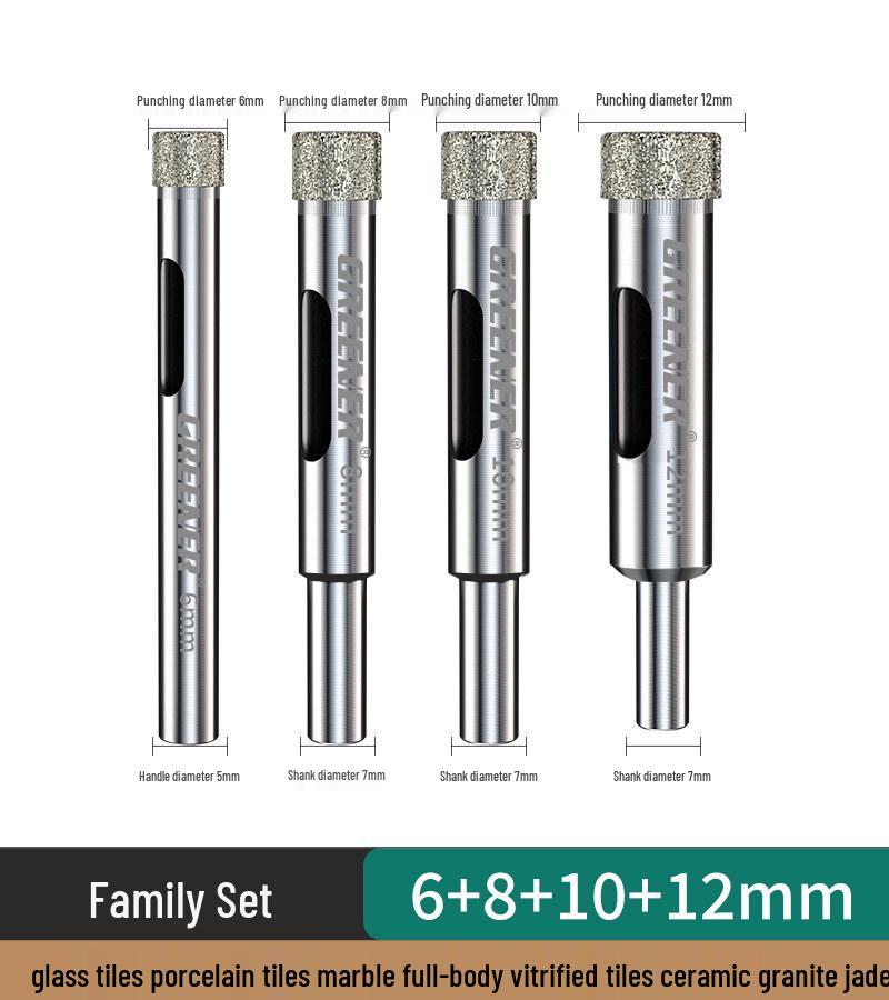 Green Forest Diamond Drill Bit for Tiles, Glass & Marble