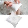 Romance Lace Embroidered Rings Pillow for Weddings Sturdy Fabric Materials With Handmade Beads Tulle Detail
