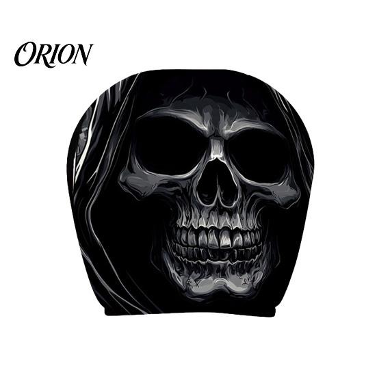 Humorous Car Seat Protectors Scary Ghost Face Headrest Covers, Funny Expression Auto Universal Vehicle for SUV Truck, Elastic Interior Accessories Fit