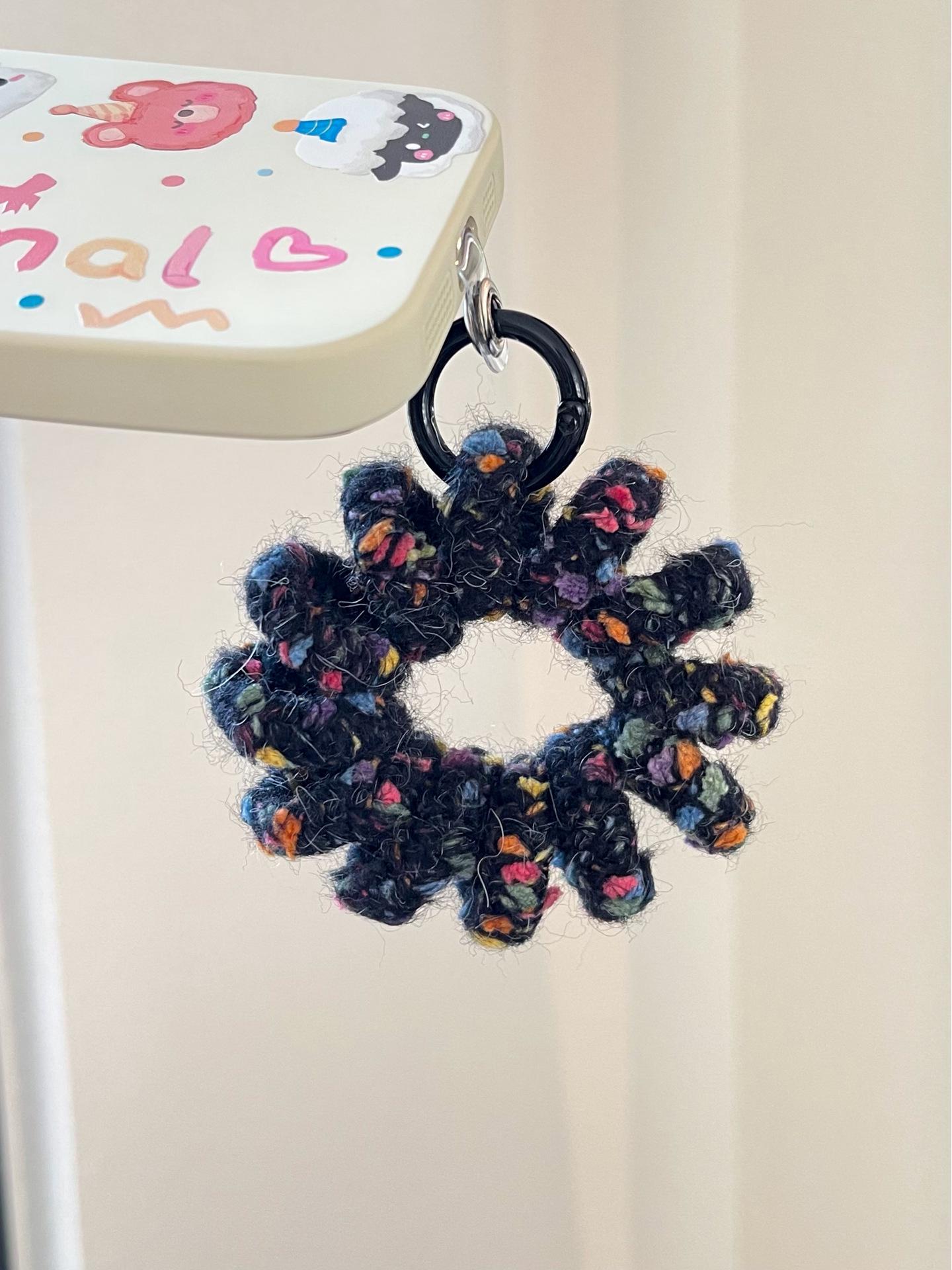 

Весенний фетровый чехол для телефона со стильным подвесным шнурком и ремешком на запястье против потери