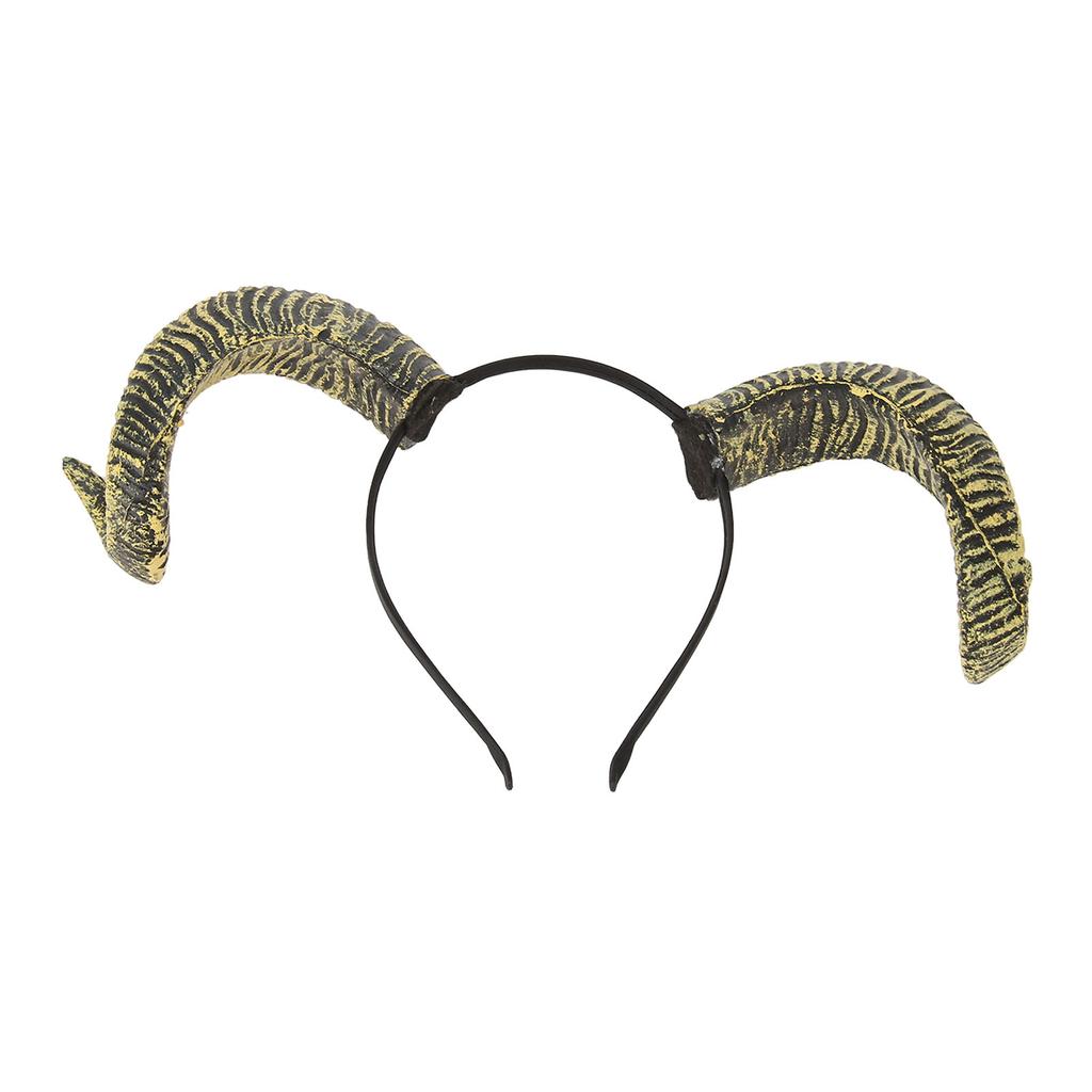 Sheep Horn Headband Exquisite Unique Funny Halloween Cosplay Party Horn Hair Hoop Accessory Photo Props
