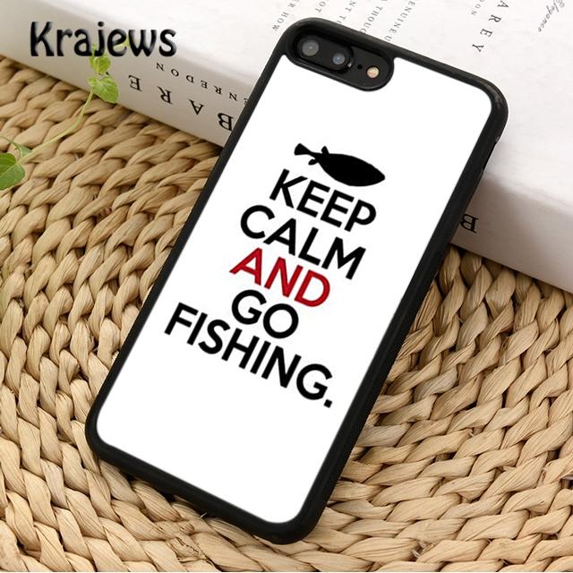 

Keep Calm And Go Fishing For iPhone 17 Air 16 Phone Case Cover 15 14 plus 12 13 pro max coque Shell Fundas iPhone 16e