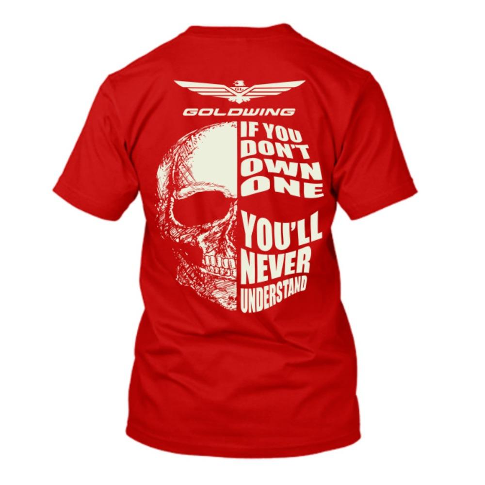 

Honda Mens and Womens Tshirt Honda Goldwing Summer Motorcycle Tee Racing Shortsleeved Spring Cycling Offroad Versatile Top M