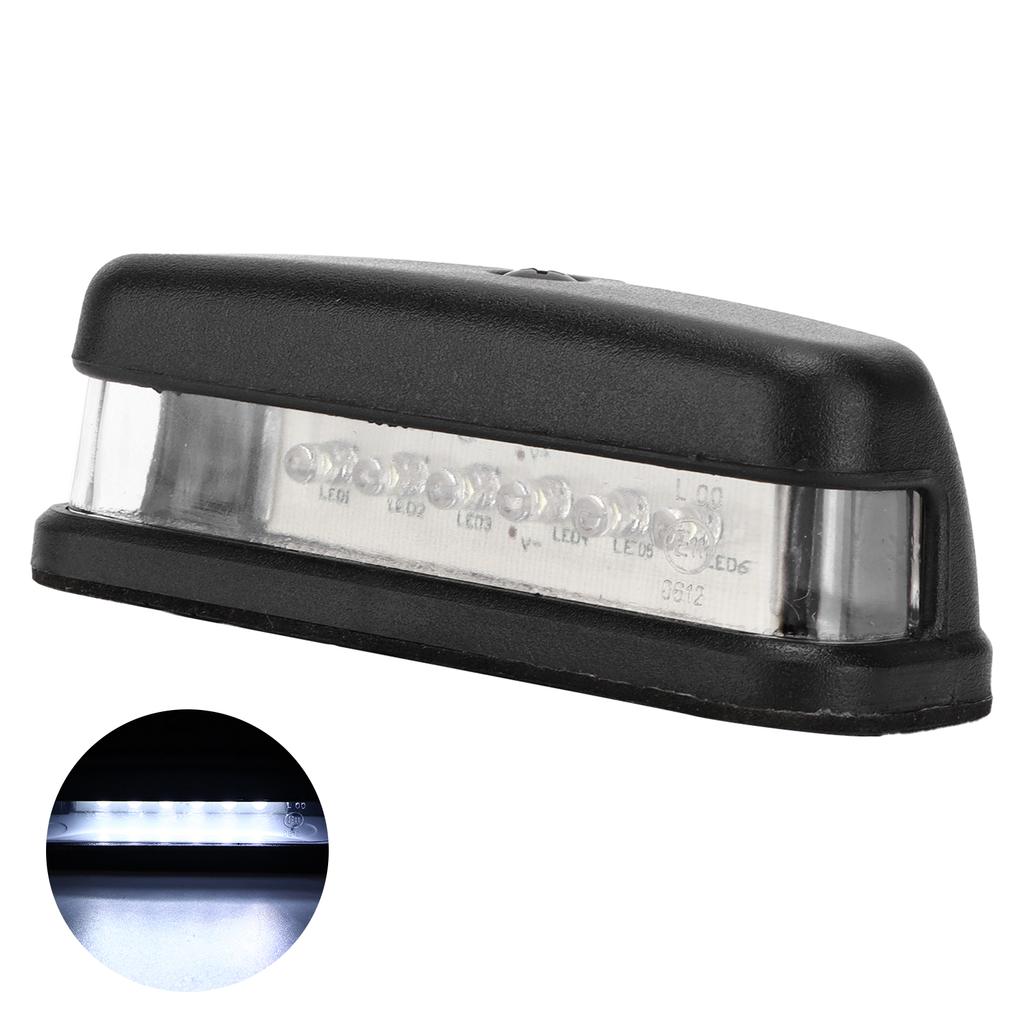 12V24V 6LED License Plate Tag Light High Brightness Waterproof Lamp for Cars Trucks RVs