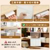 Storage Adhesive A4 Table Storage Storage Hidden No Drilling Strong for Office Small Remote Easy White Y-Step Under-Desk Drawer, Type, Compatible,