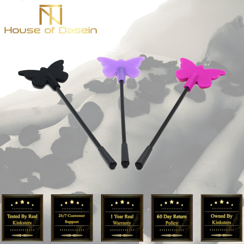 Butterfly Silicone Crop Spanking Paddle Sex Whip Impact Play Fetish Crops
