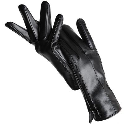 Women's Winter Leather Gloves Anihasaiyou Plush Warm Plush One Size 2026
