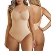 Große Größe Nahtloser Rückenfreier Po-Hebender Bauchkontrollierender Formender Bodysuit Formwäsche