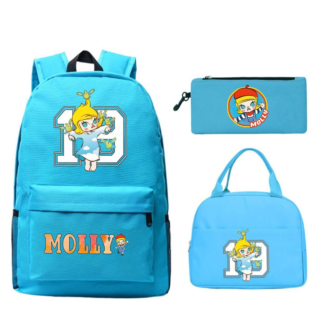 Children'S School Bag Leisure Pencil Bag College Meal Bag Printing Three-Piece Backpack For Primary And Secondary School Students