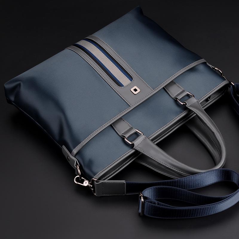 Men's Oxford Cloth Business Casual Crossbody Bag - Korean Style Canvas Briefcase and Shoulder Bag.