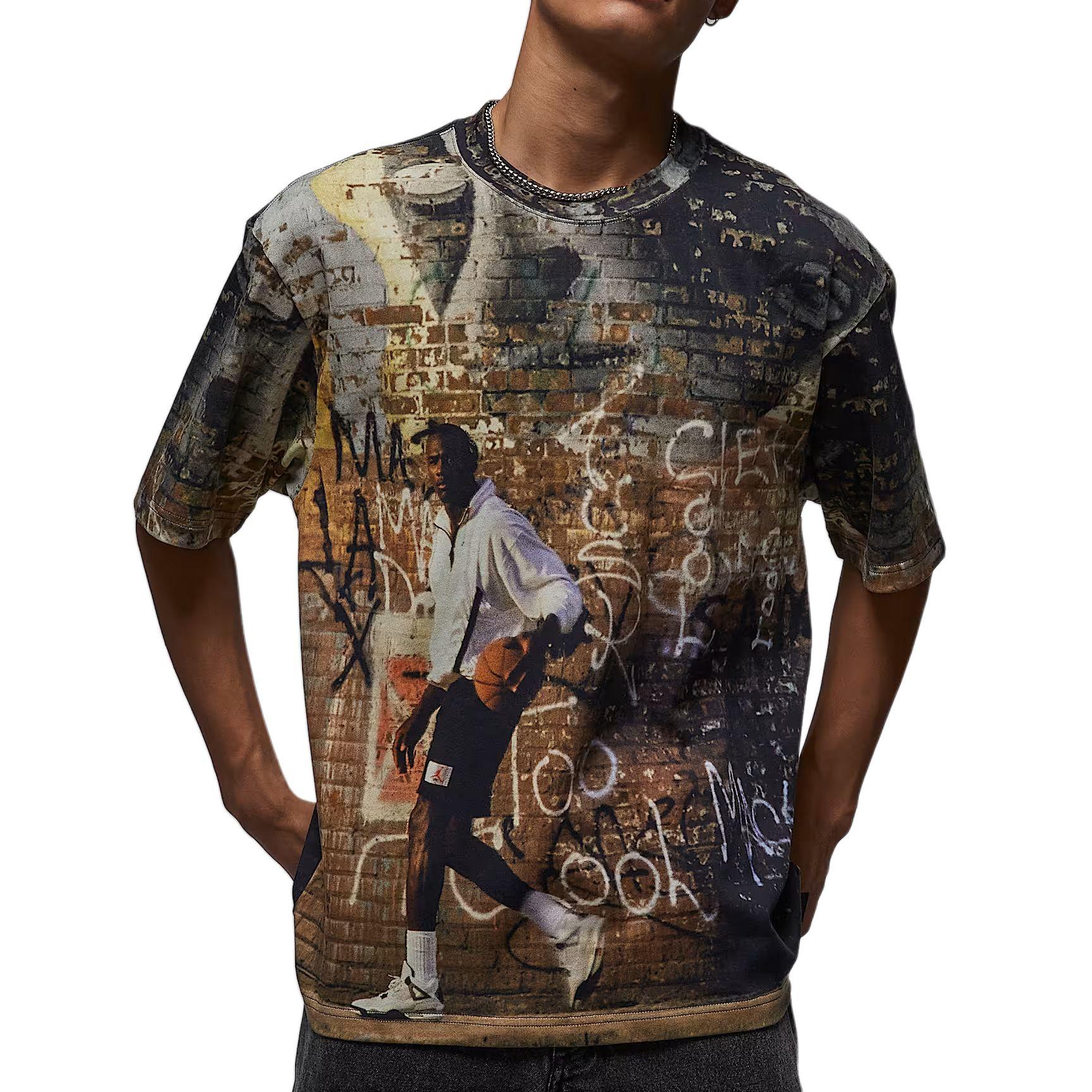 

Jordan Мужская футболка с коротким рукавом и круглым вырезом из воздушного трикотажа HQ9007-045 L