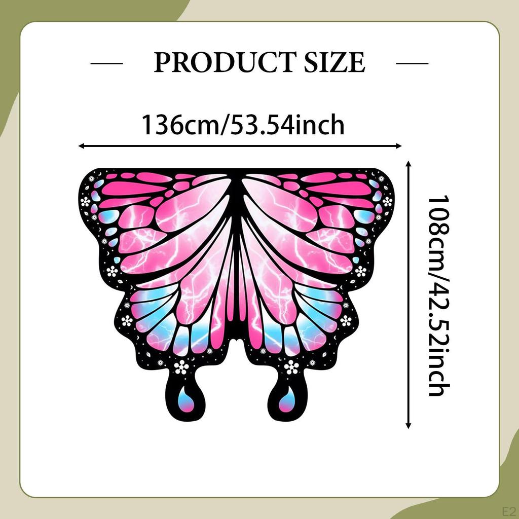Kids Butterfly Wings Costume Cosplay Accessories for Halloween Role Play