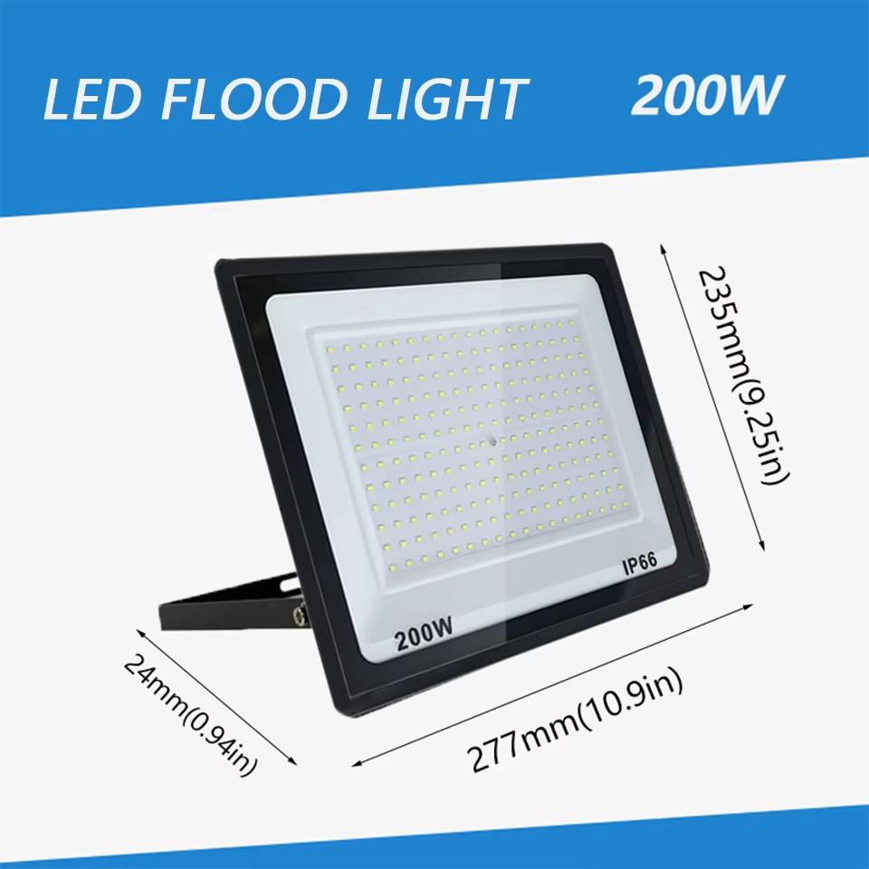 LED Floodlight Outdoor Waterproof AC220/110V 10-300W Courtyard Lamp Super Bright Spotlight Lighting Lamp Outdoor Searchlight