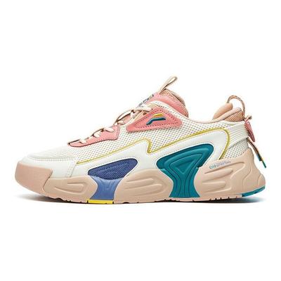 Vortex Tejido Piel Sintética Moderno Versátil Caña Baja Retro Zapatillas de Baloncesto Mujer sneaker Té con Leche F12W111234FGR