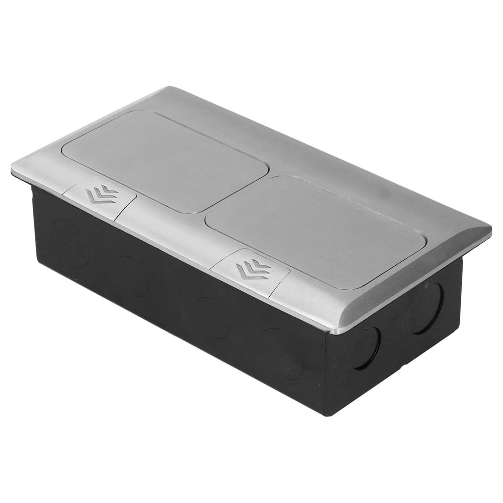 Boden Pop Up Outlet Socket Verborgen Multifunktions Silber Aluminium Legierung UK Standard