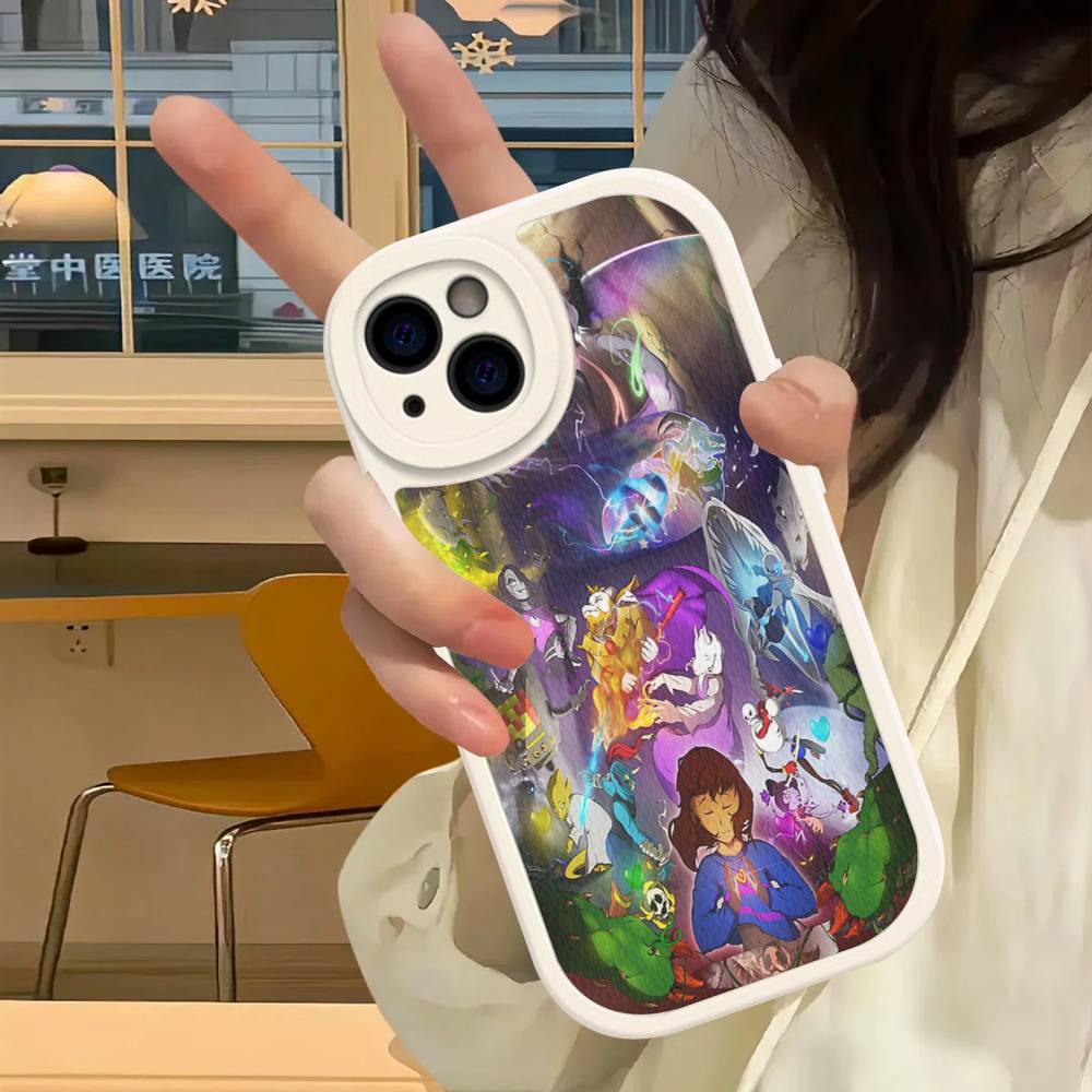 Hot Video Game U-Undertales Leather Phone Case For IPhone 16 16e 15 14 13 12 11 Pro Max Plus Mini Cover