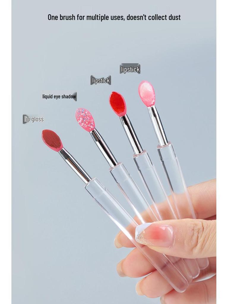 TikTok Silikon Lippenpinsel: Tragbarer Lippenstift-, Lipgloss- und Lippenbalsam-Applikator